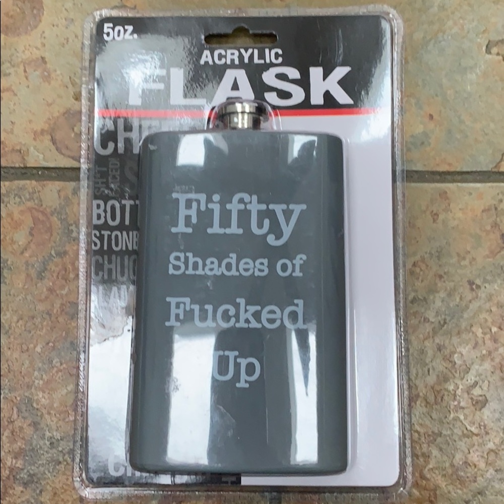 Flask Gag Gift 50 Shades Fan, NIP